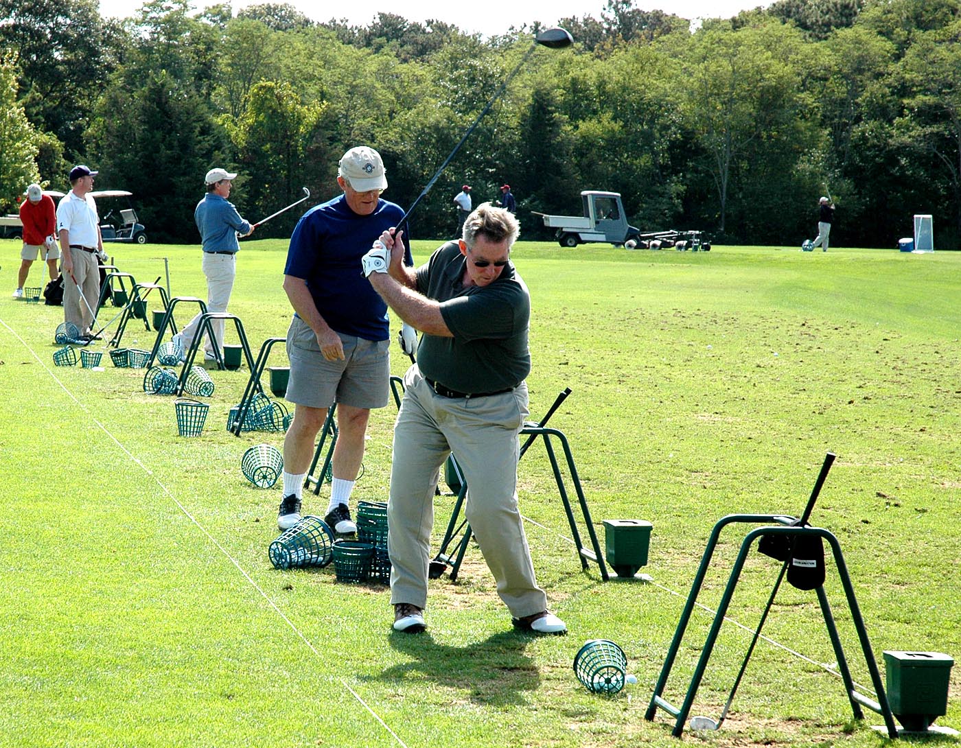 golfing