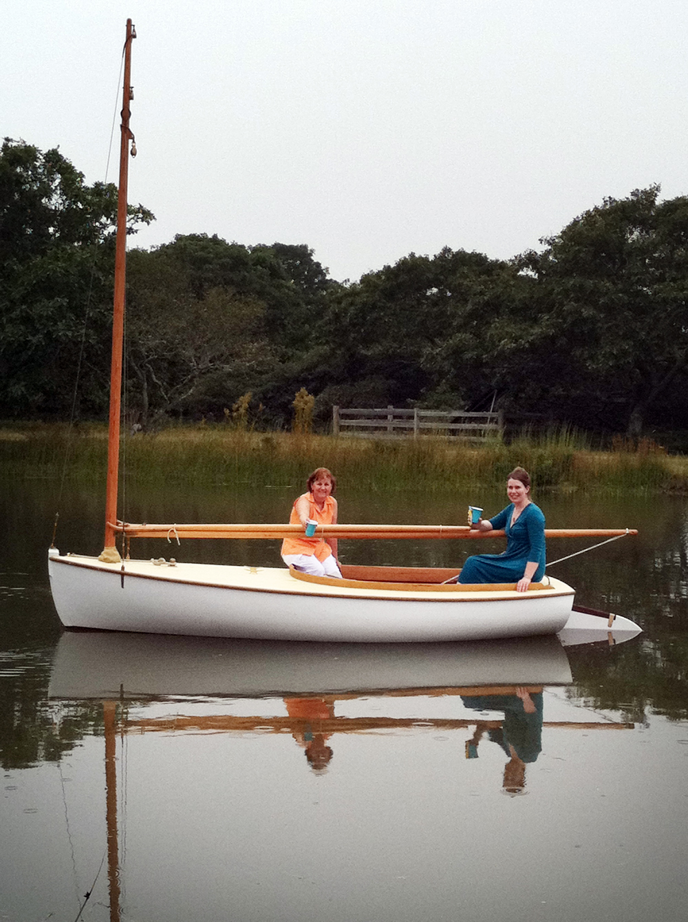 catboat sailboat sailors