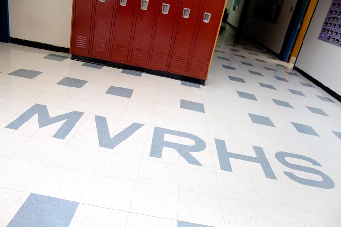MVRHS school floor tile