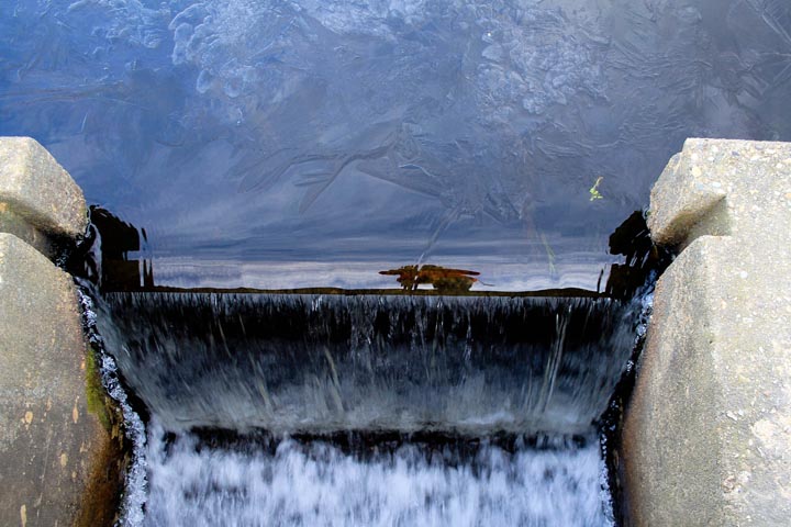 mill pond sluice water