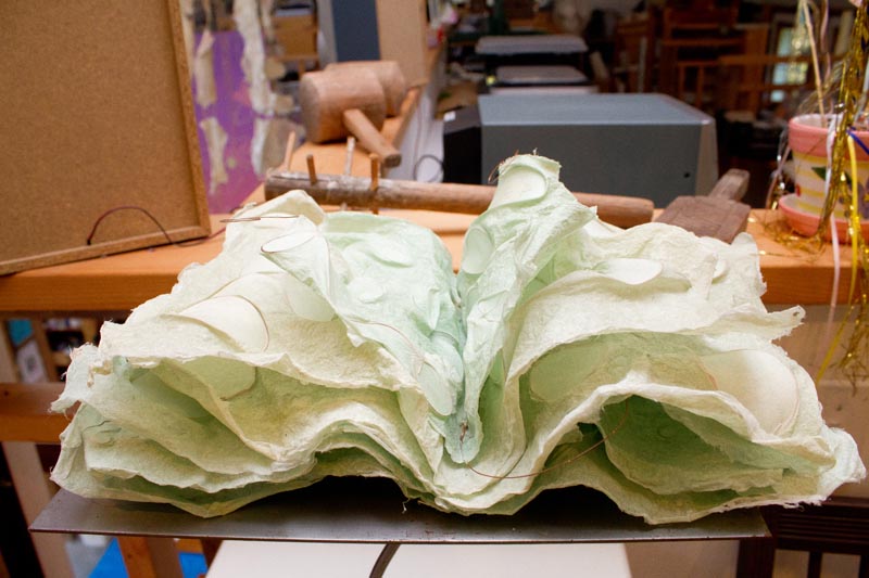 homemade wrinkled paper