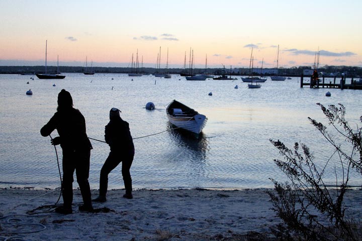 boat beach harbor sunrise morning