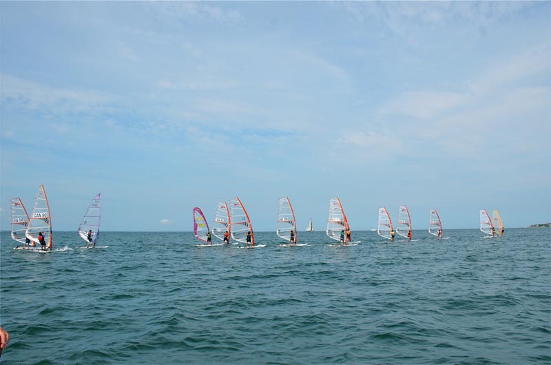 windsurfing