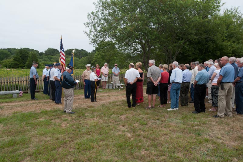John Mayhews graveside service,