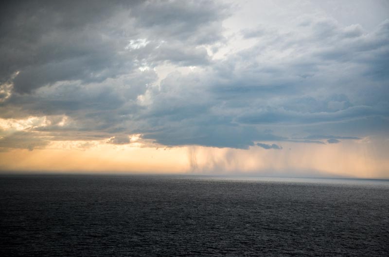 The National Weather Service advised those on the water to seek safe harbor and stay close to shore.