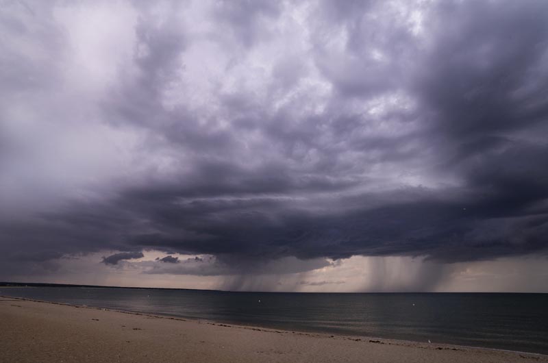 Clouds were also dramatic over State Beach. 