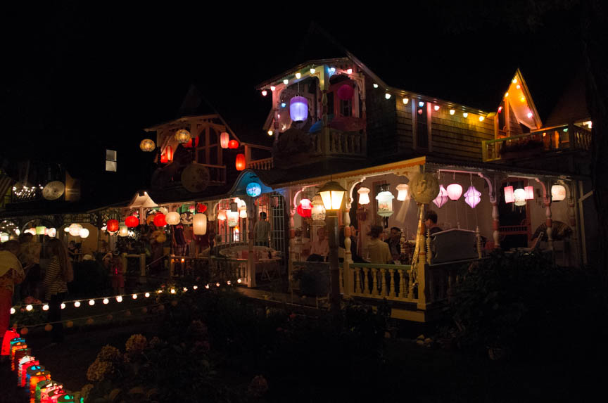 Lanterns brought color to the night