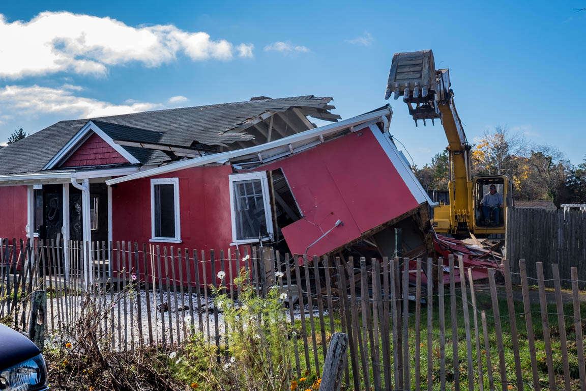 Demolition in November 2016
