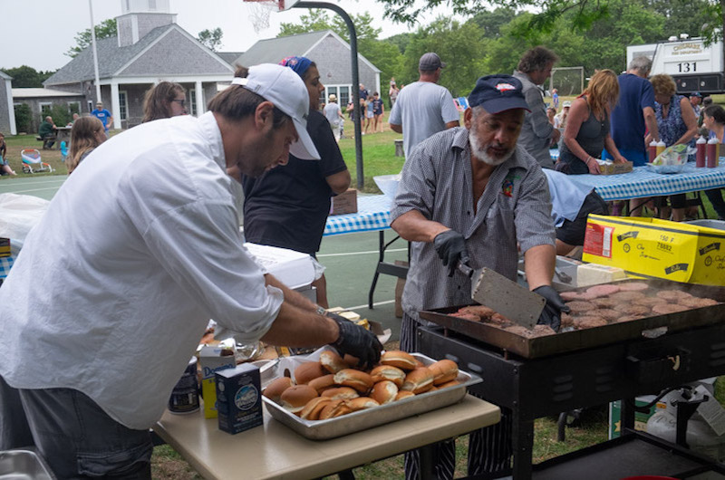 Plenty of good hot food from the grill