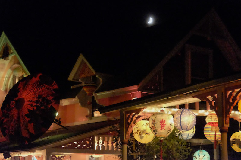 Crescent Moon over Oak Bluffs