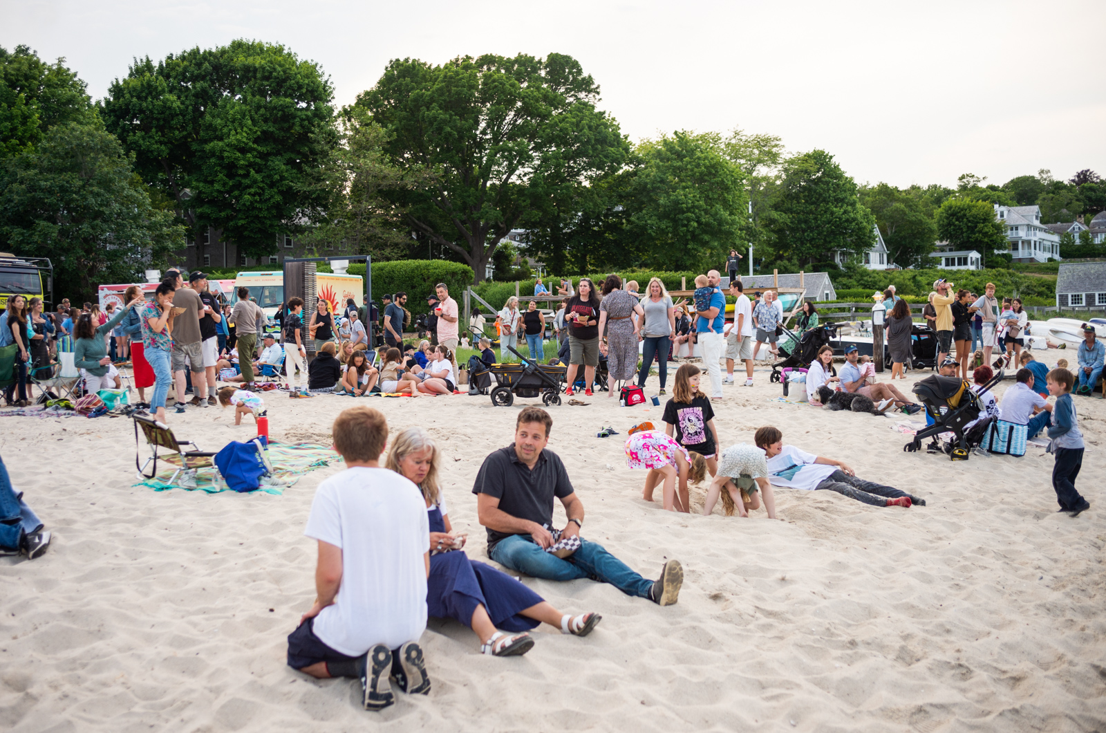 The scene on Owen Park Beach is great for all ages.