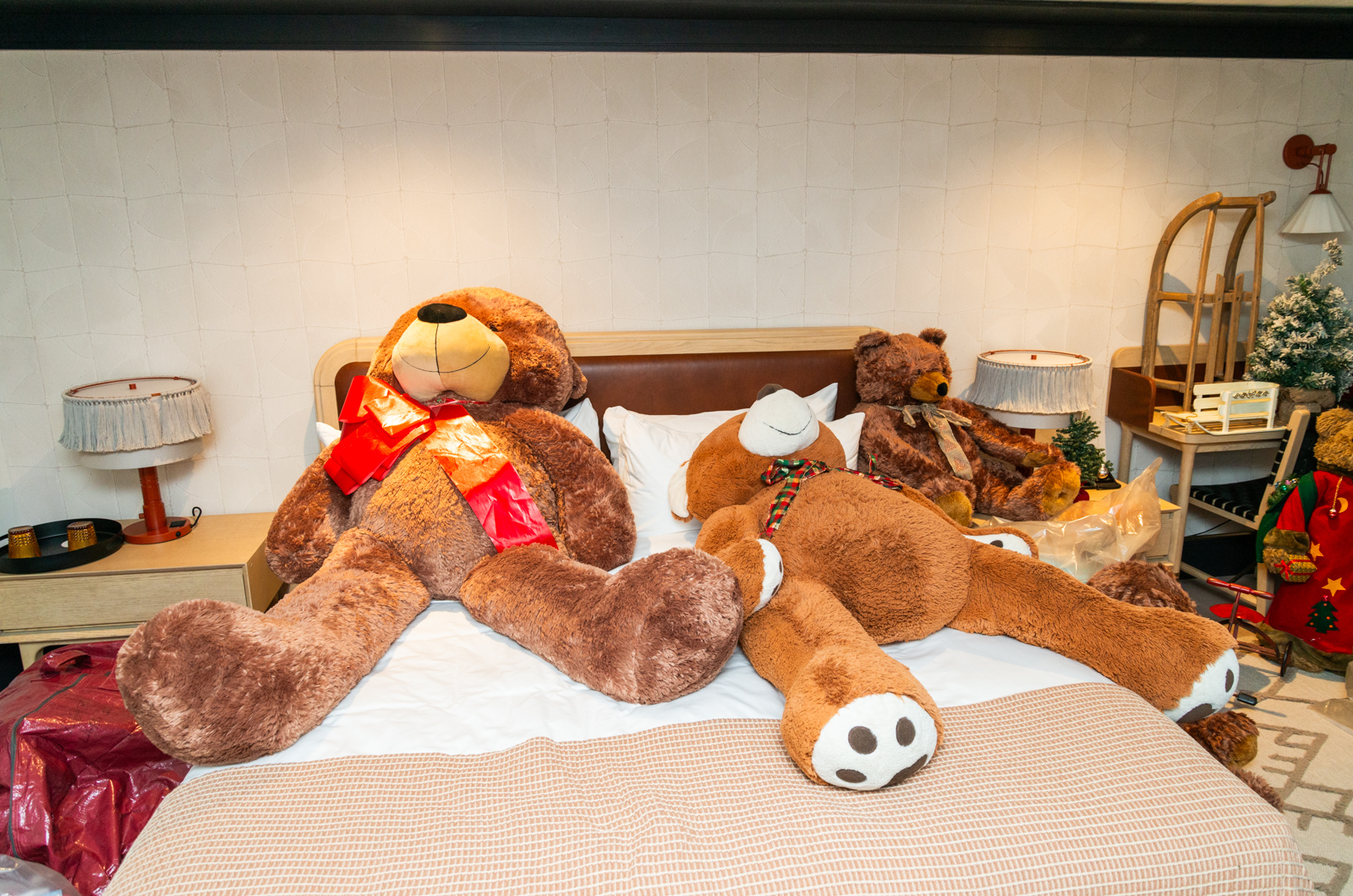 Taking a rest before their big day.