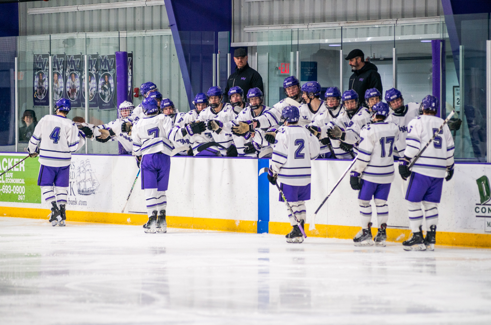 High-fives down the line.