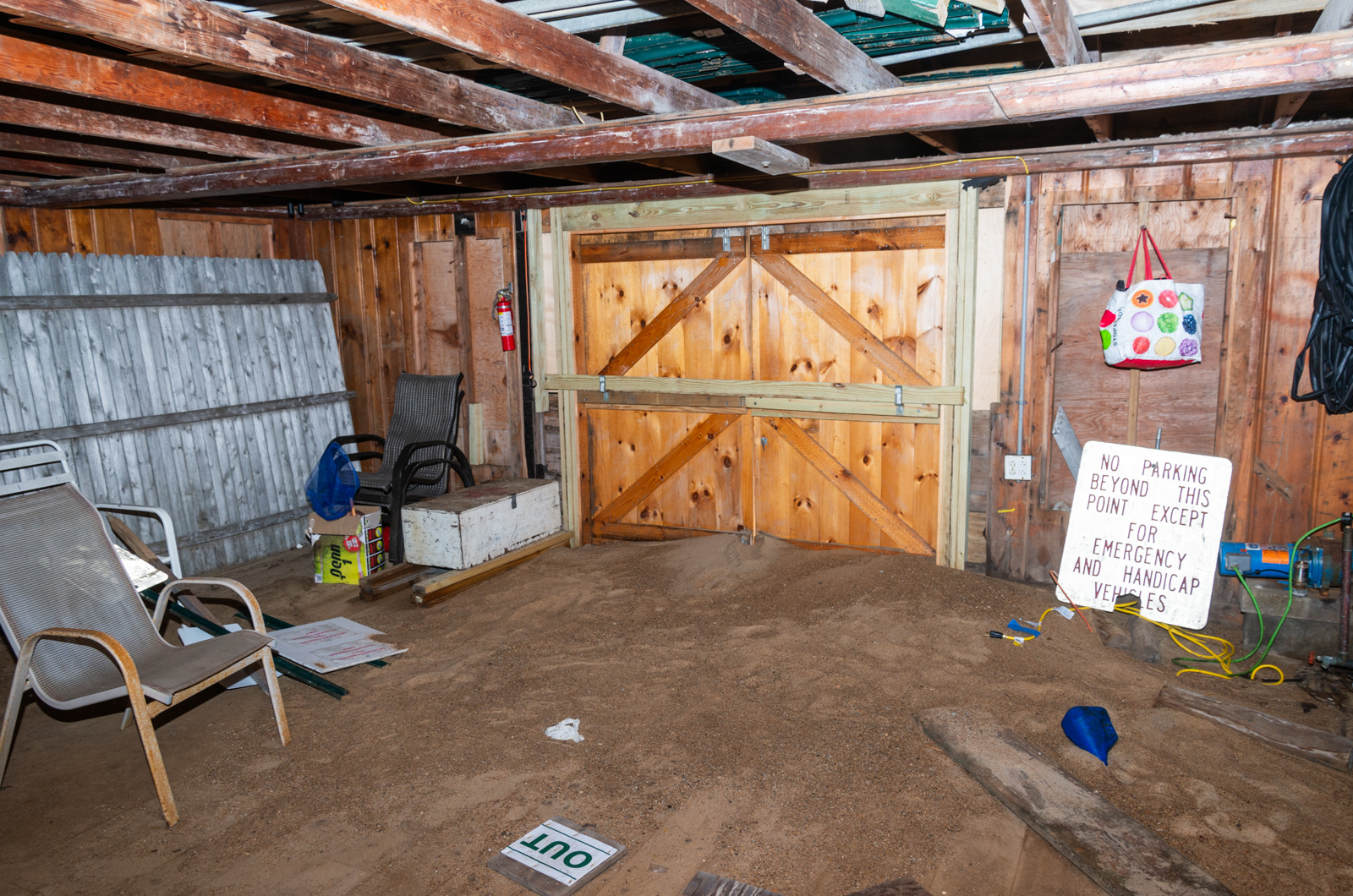 Recent winter storms caused heavy damage to the building.
