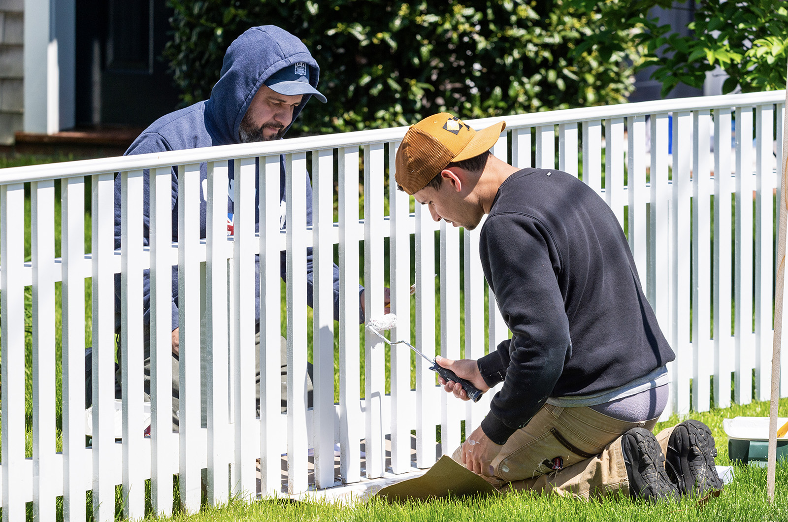 Fresh white paint abounds in Edgartown.
