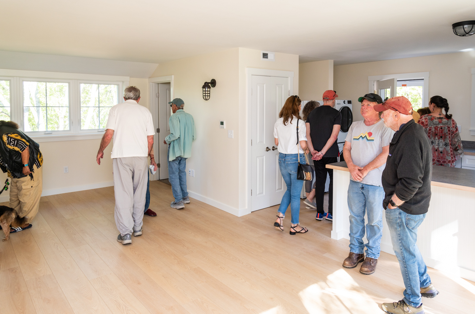 Guests get to tour the new living spaces.