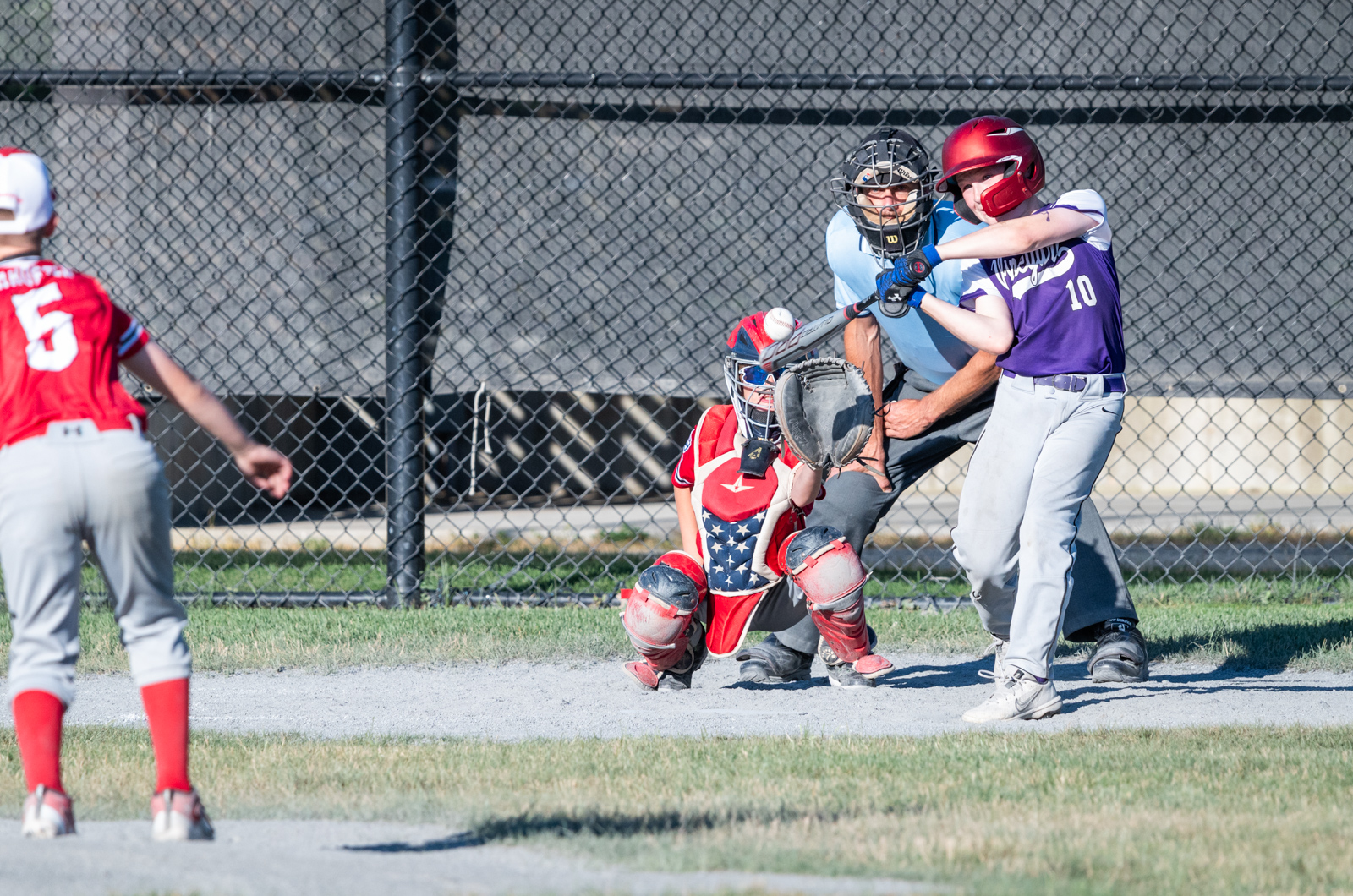 Hudson Wike at bat.