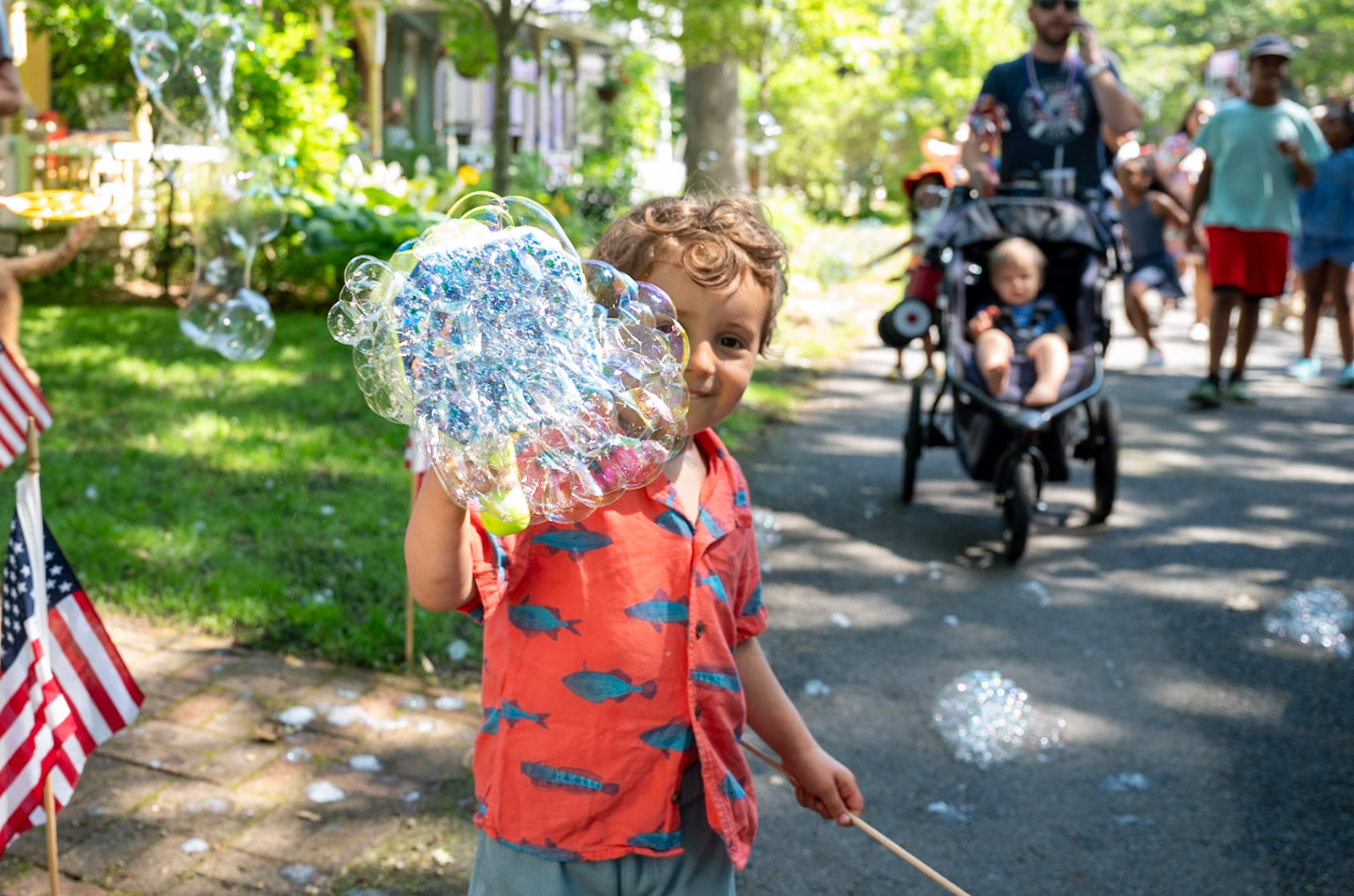 Children's parade is a hit with the kids.