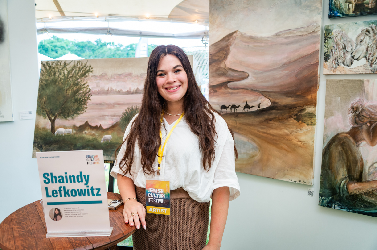 Shaidy Lefkowitz presented her artwork.