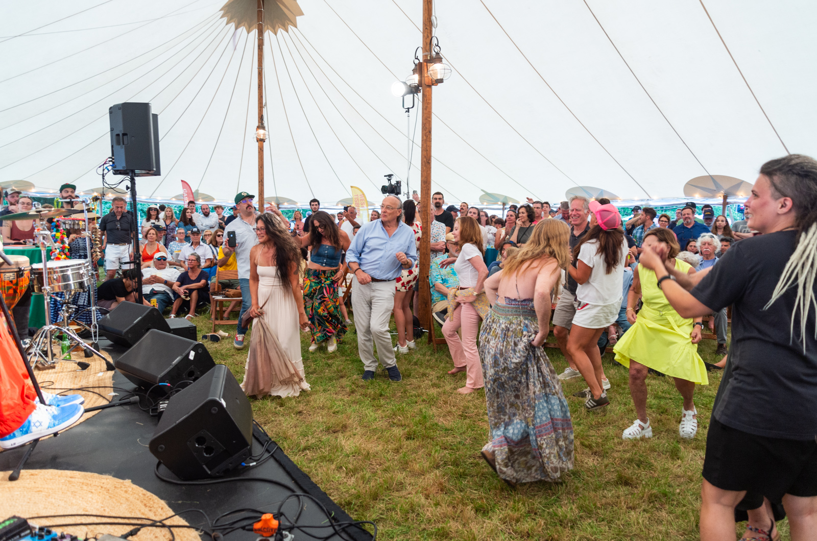 It did not take long for the dancing to start.