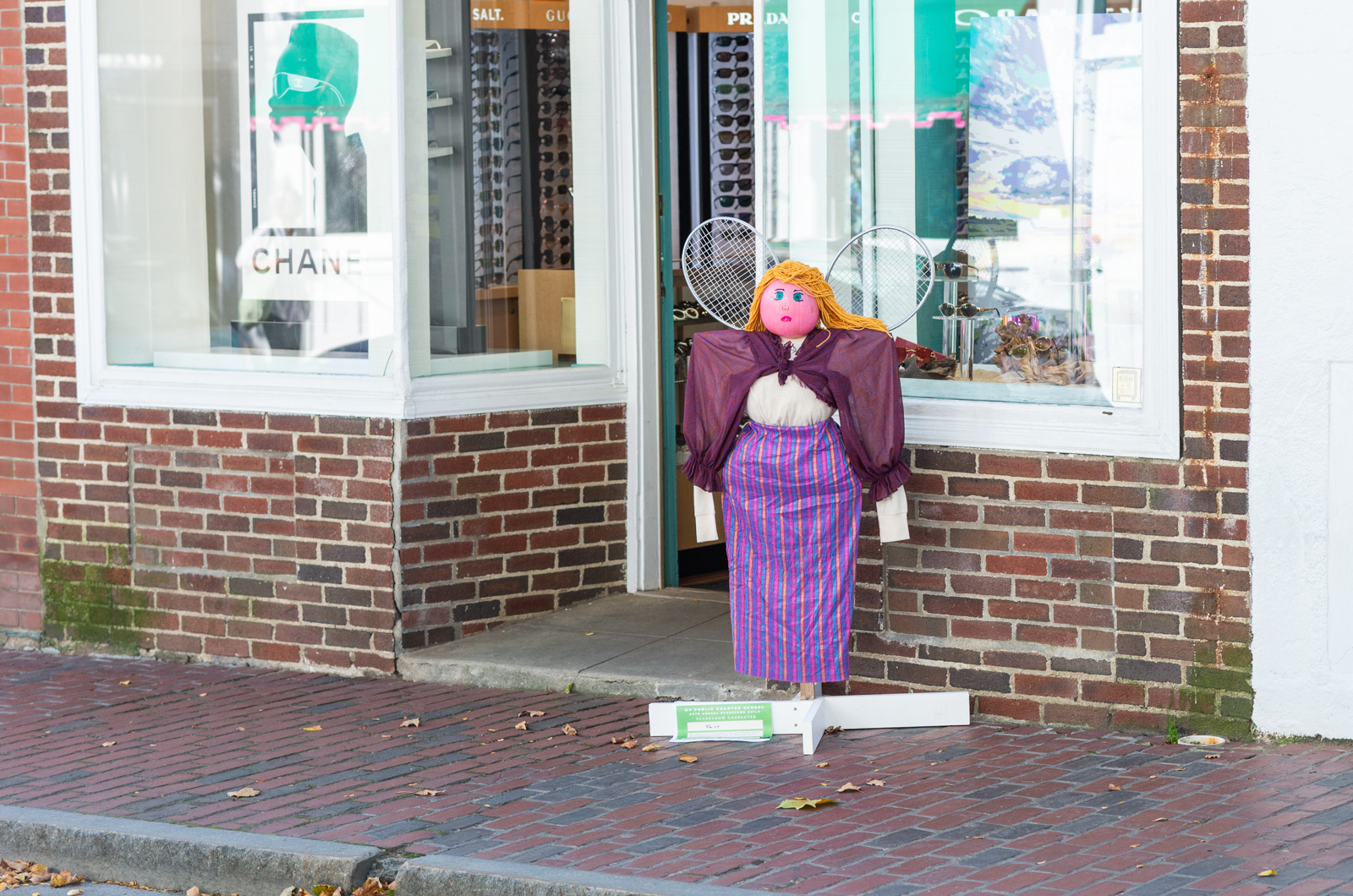 A fairy graces the front of Summer Shades in Edgartown.
