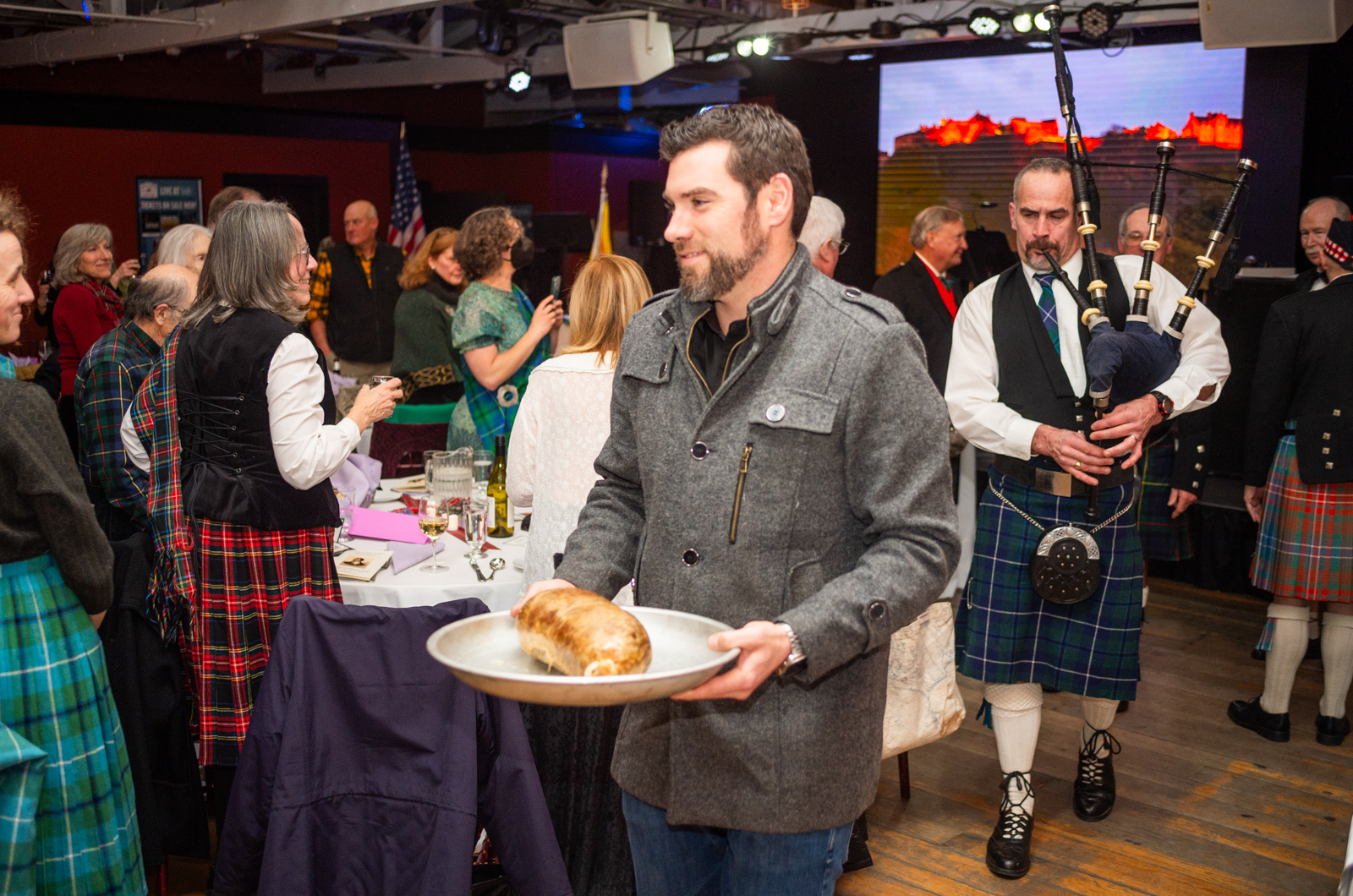 The procession of the haggis.