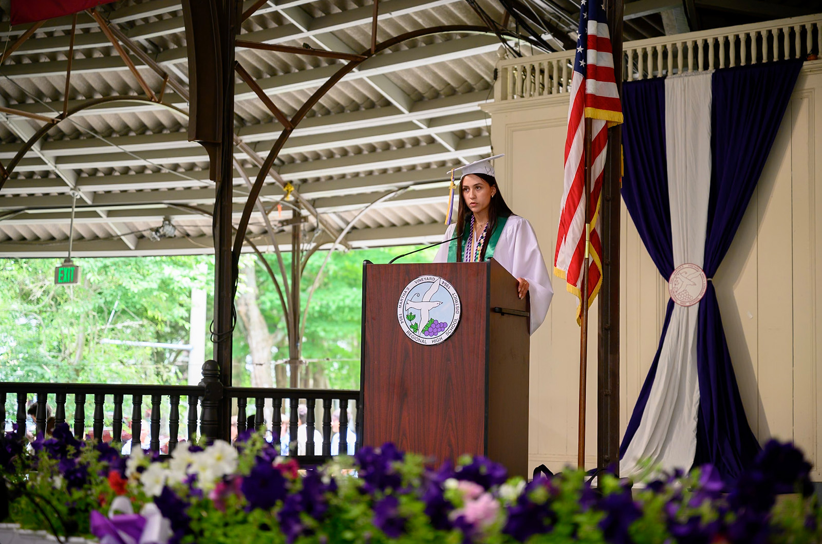Guest speaker Kathleen Vieira Da Silva translated the opening remarks into Portuguese.