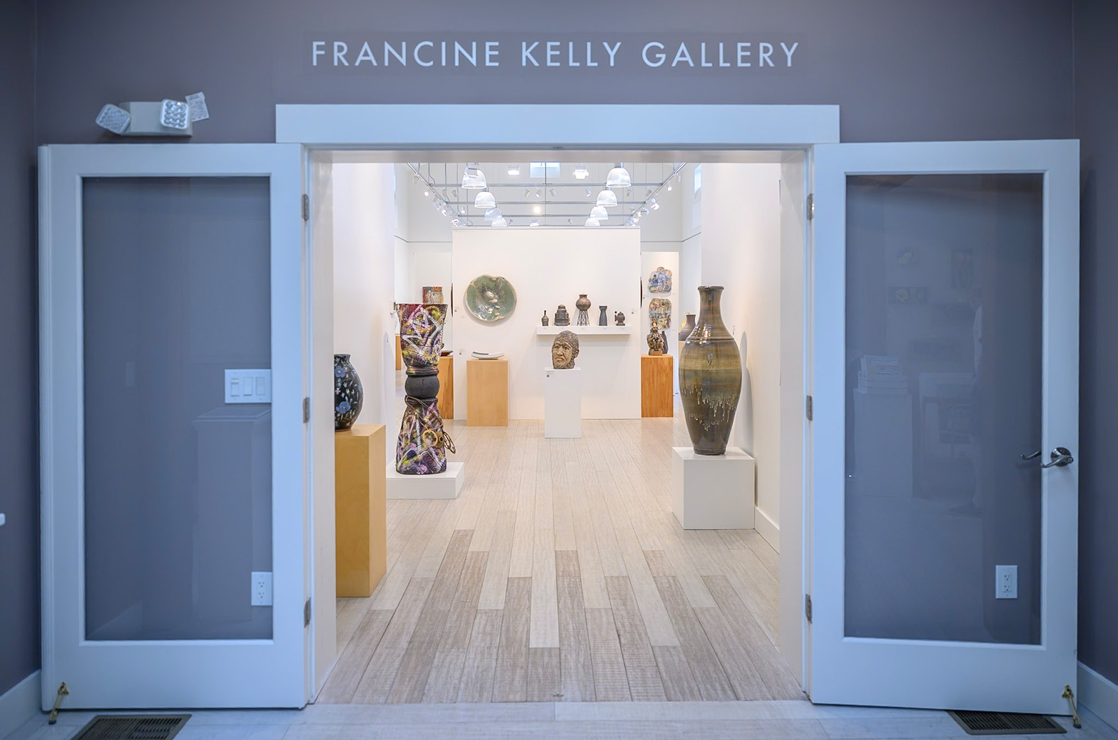 The show can be found in the Francine Kelly gallery.