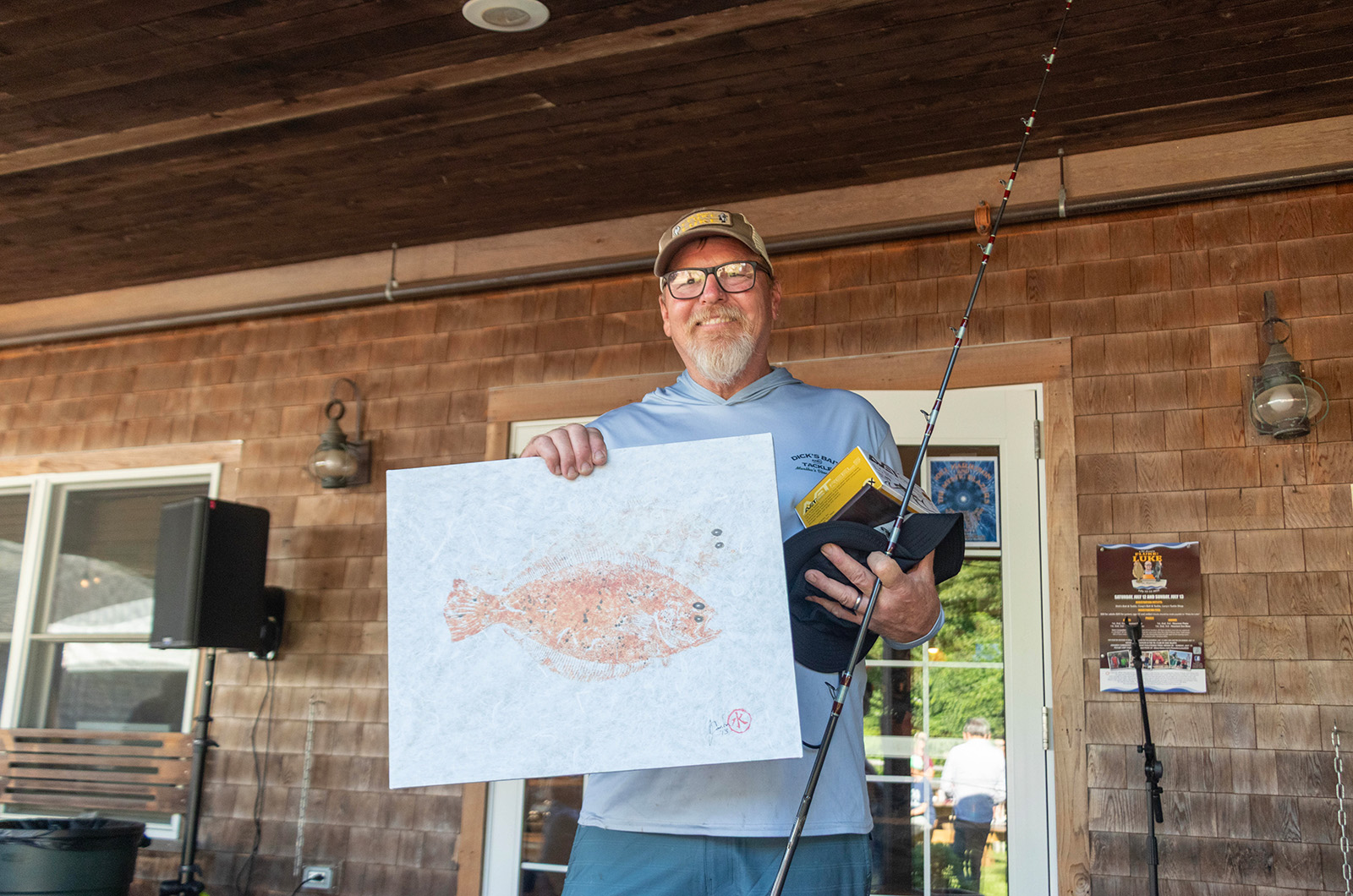 Chris Relmann wins a fish print.