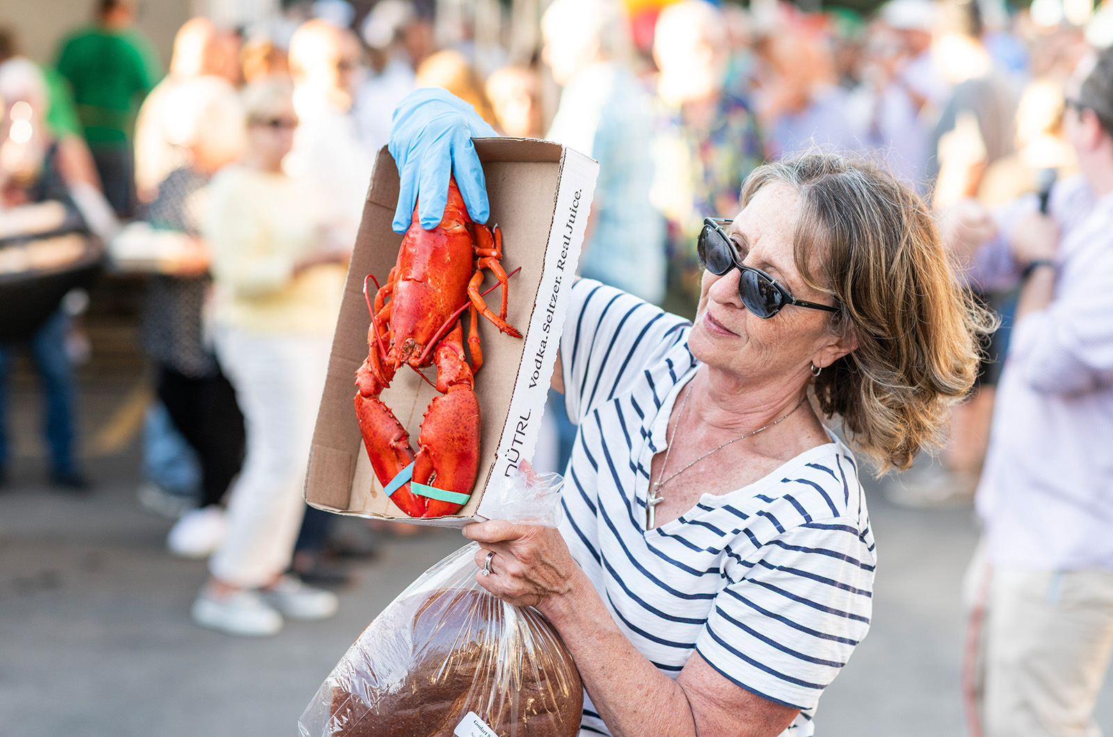 Lobsters aree a favorite auction item.