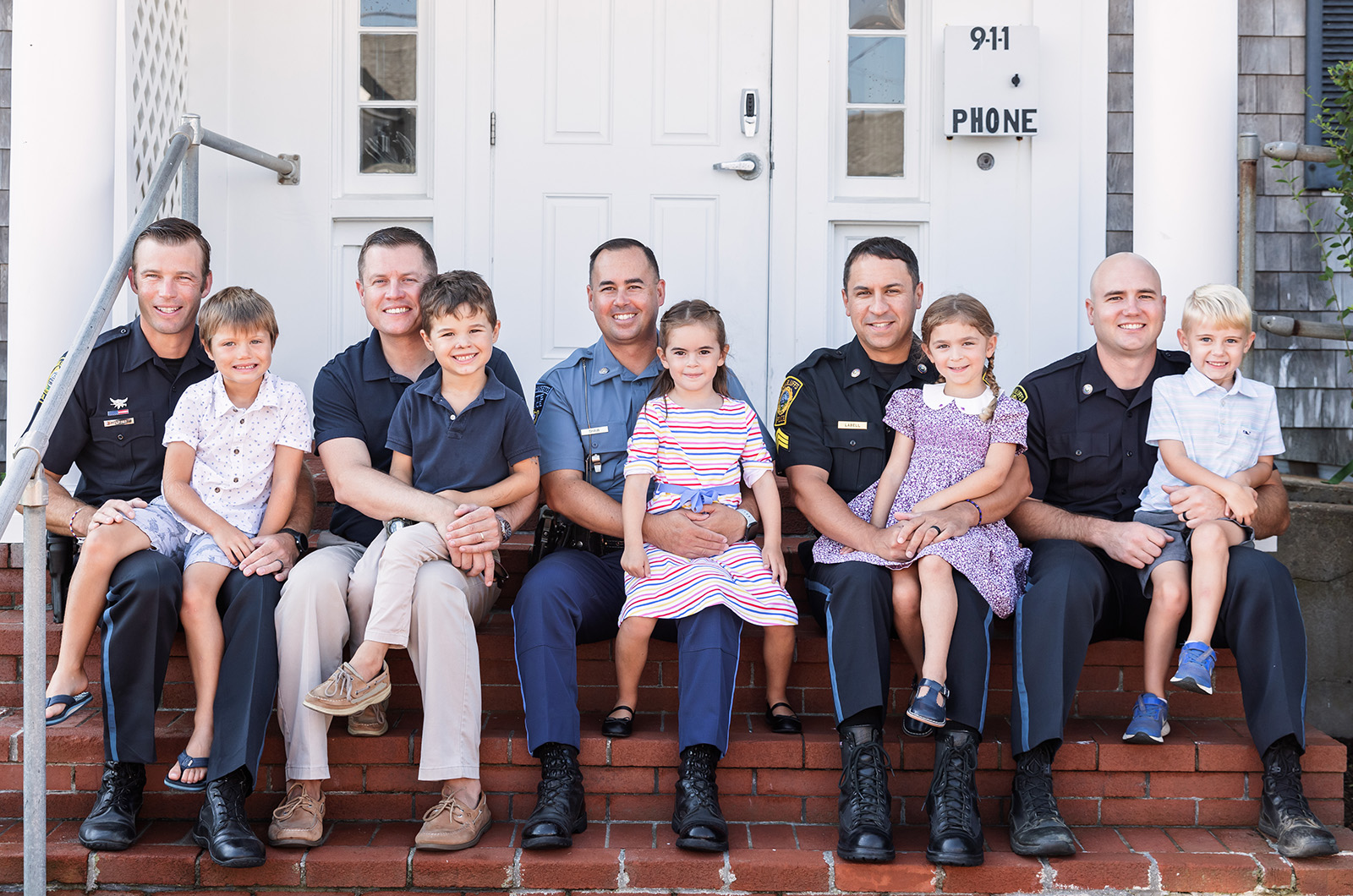 2022 - From left: Seth Harlow and Gunner, James Hagerty and William, Dustin Shaw and Lowen, Jeff LaBell and Lark, Tim Millerick and Julian.