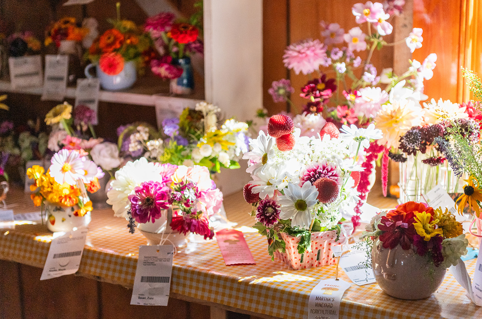 The flower arranging category is competitive.