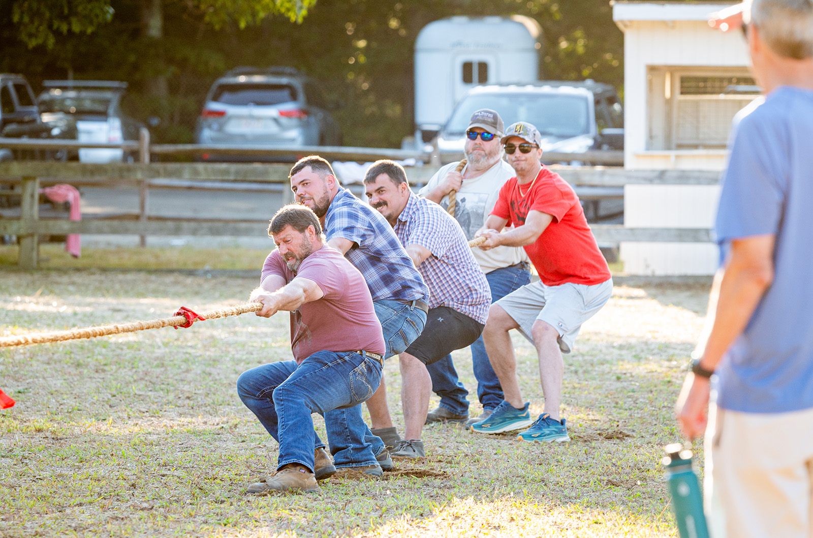 The Nip & Tuck farm tug-of-war team are the champions again.