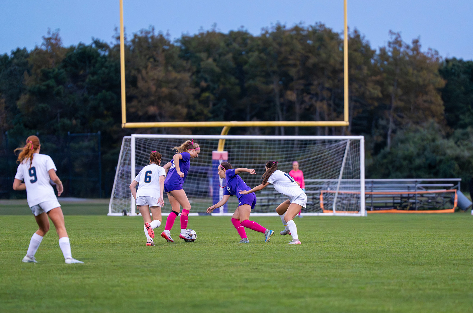 Working together to get to the goal.