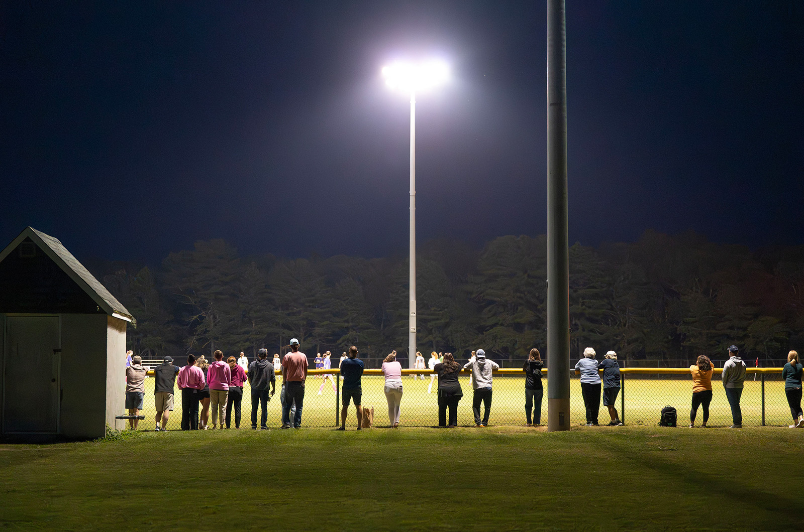 Night games under the lights brings the community out.
