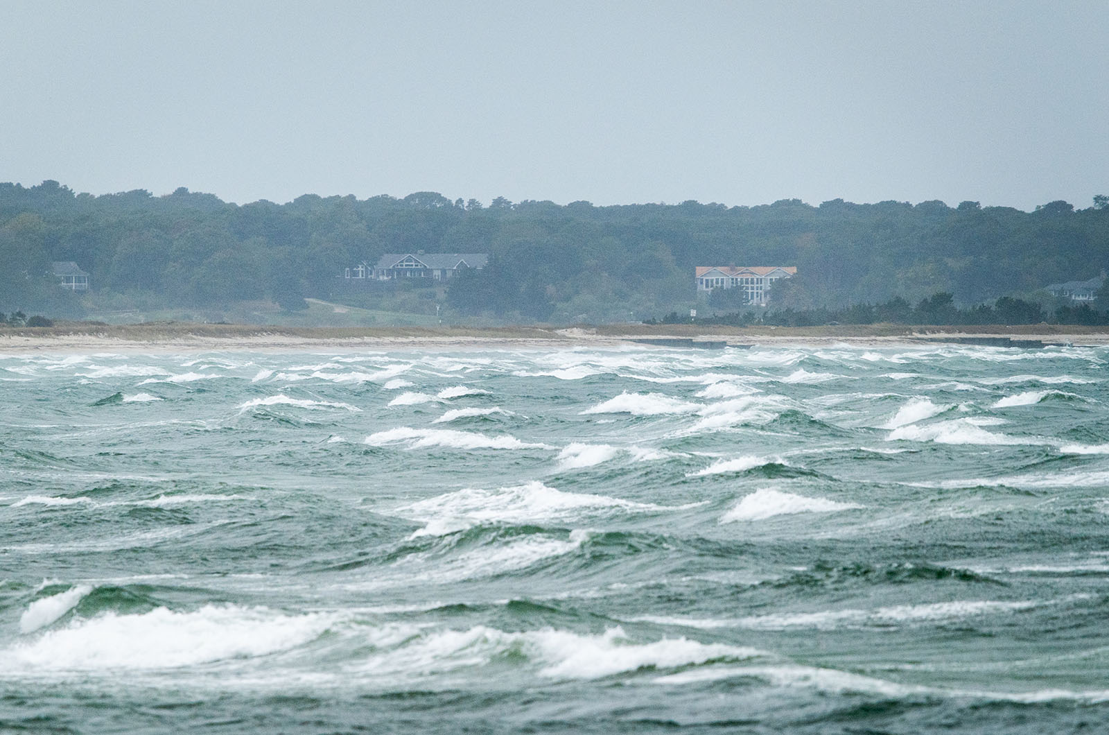 Breakers roll into Cow Bay.