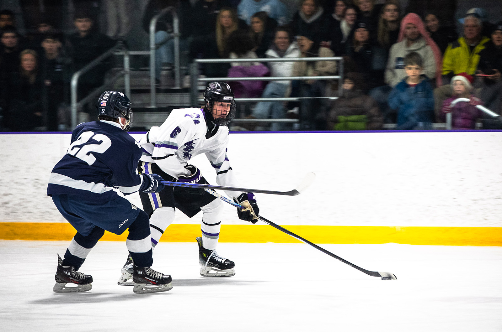 The Vineyard moving the puck.