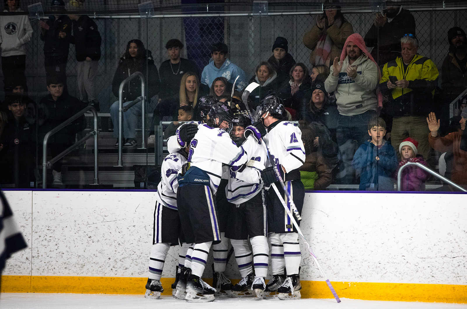 The Vineyard celebrates a goal.