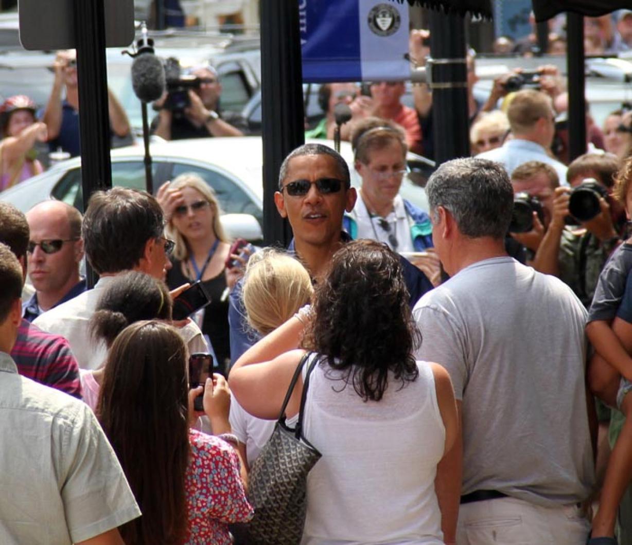 Barack Obama crowd