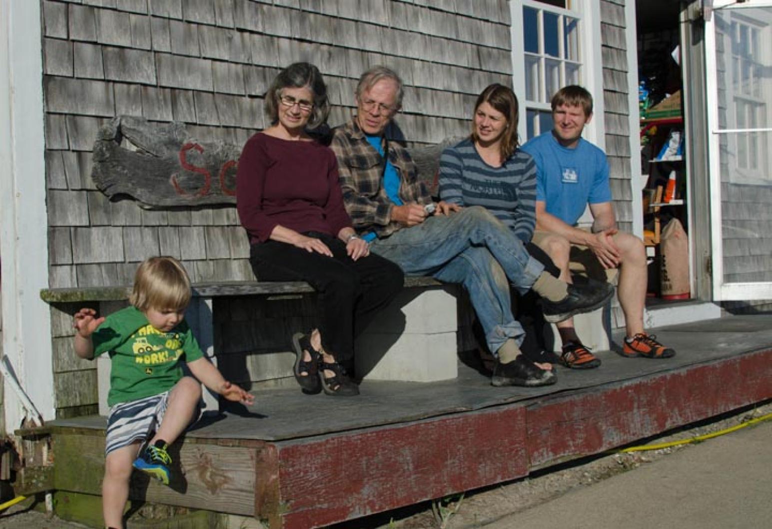 Tristan Neago, Christine Gault, Tom Hodgson, Darcy Hodgson Neago, Jason Neago