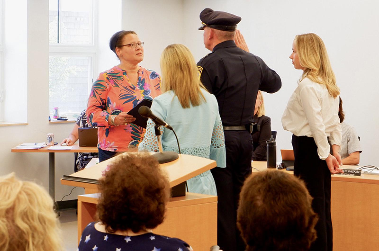 Vineyard Gazette | Oak Bluffs Police | Tears, Standing Ovations Mark ...