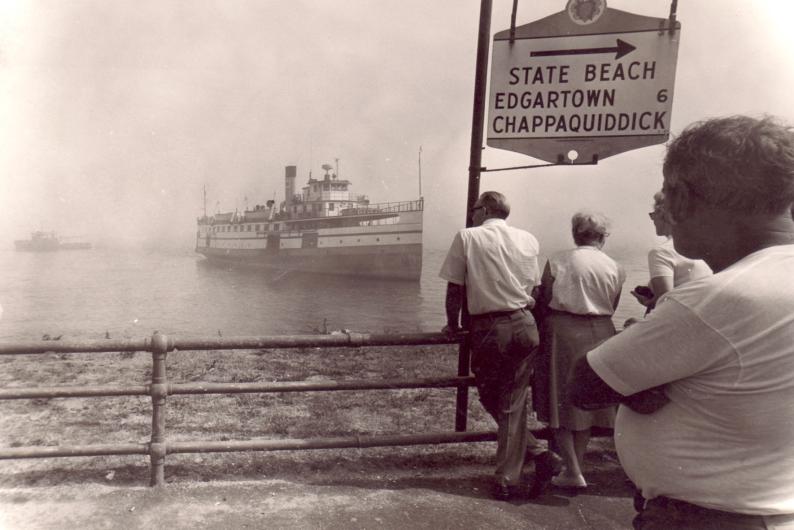 Nobska stranded off Oak Bluffs beach