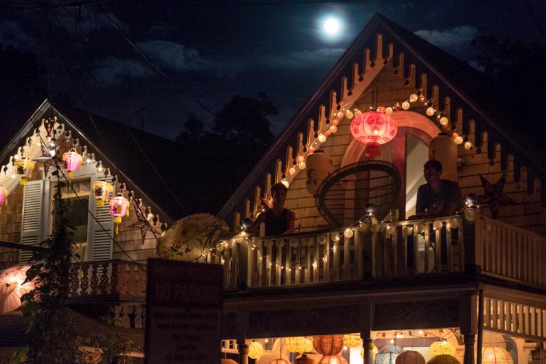 Moon joins the night of lanterns
