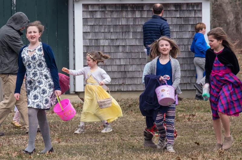 Plenty of fun at the West Tisbury egg hunt.