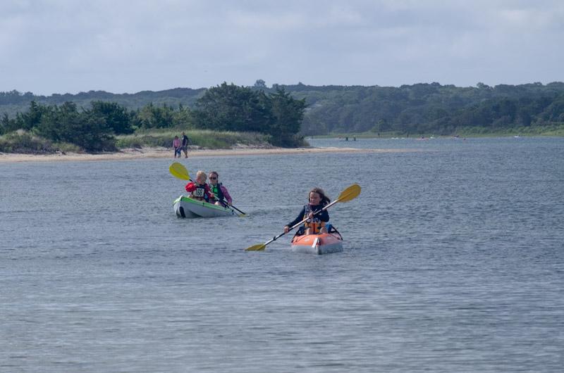 High northerly wind kept the racing in Sengekontacket.