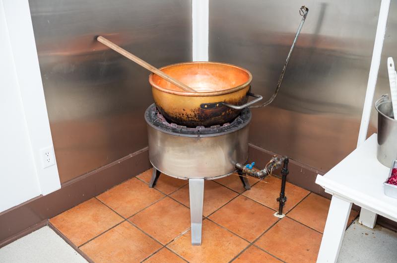 The all-important copper kettle.