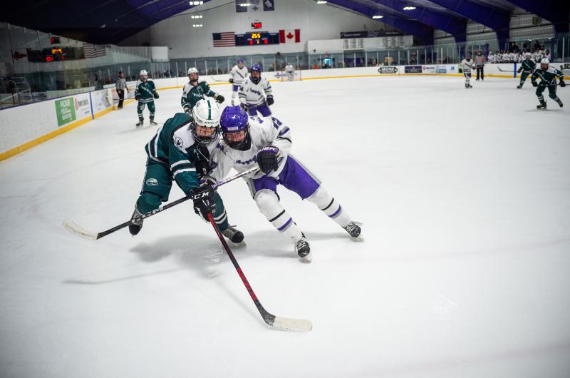 Liam Conley battling it out.