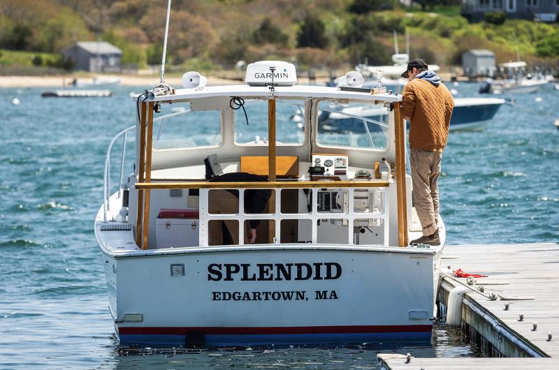 Vessels of all kinds are prepared in Edgartown Harbor.