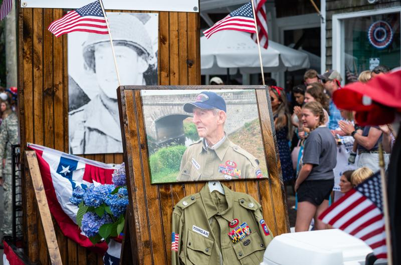 A memorial to the late Ted Morgan.