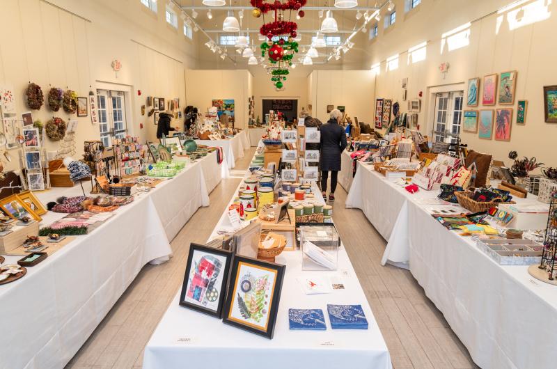 All sorts of handmade objects delight visitors.